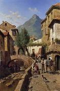 unknow artist European city landscape, street landsacpe, construction, frontstore, building and architecture. 086 oil painting picture wholesale